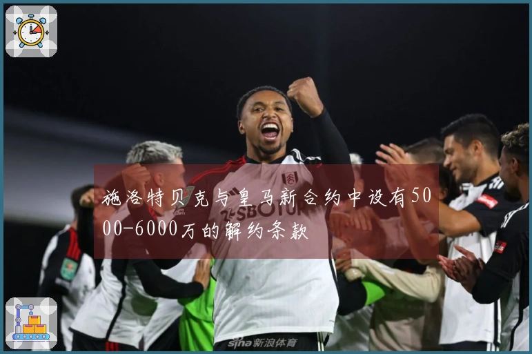 施洛特贝克与皇马新合约中设有5000-6000万的解约条款